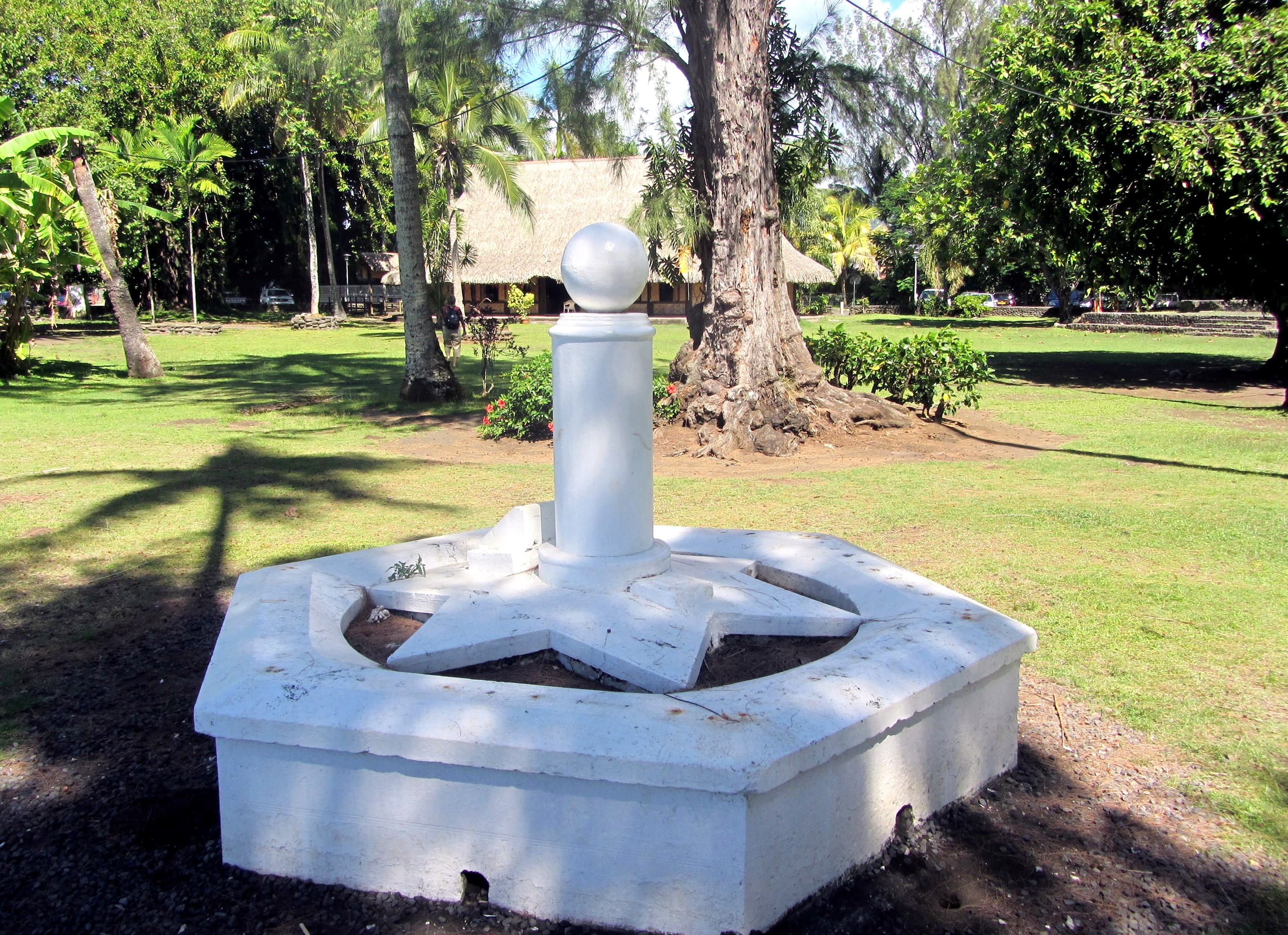 Point Venus marker in Tahiti